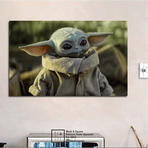Jual Baby Yoda Premium Poster + Borderless Frame - Size 60x40cm #1 ...
