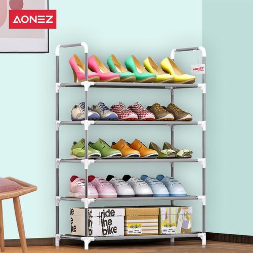 Foto Produk Aonez shoe rack / rak sepatu / Tempat Sepatu / shoe organizer 5 lapis - All Size dari AONEZ Official Store