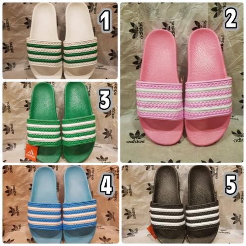 Foto Produk Sandal Adidas Original size 36 - 40 sandal wanita slip on pink hitam - Satu, 36 dari eno ajjh