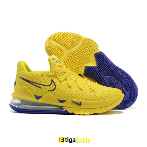 SEPATU NIKE LEBRON 17 LOW Lakers yellow 