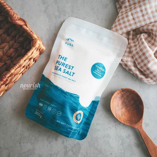 Foto Produk Pura Purest Sea Salt Coarse 300gr (Garam Laut Natural) dari Nourish Indonesia