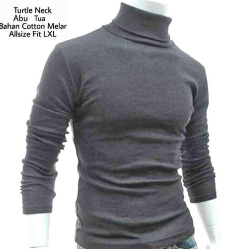 kaos polos turtleneck