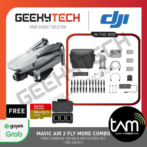 Foto Produk DJI Mavic Air 2 Fly More Combo - Garansi Resmi TAM dari GeekyTech