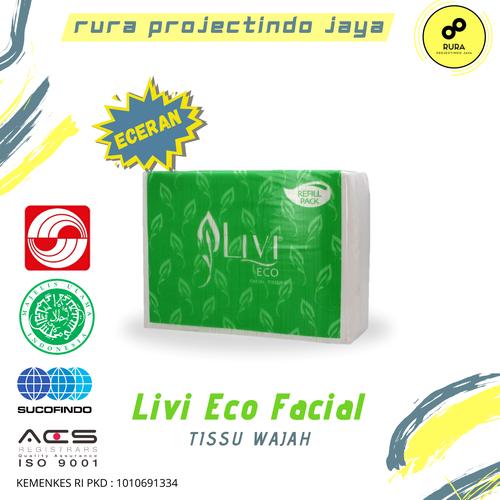 Foto Produk ECERAN Tisu Facial / Tissu / Tissue LIVI ECO FACIAL REFILL 600's dari Licht Project