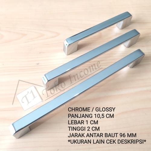 Foto Produk Tarikan Laci Lemari Minimalis / Handle Kabinet Chrome / T. 8818 - 96CH dari Toko Income