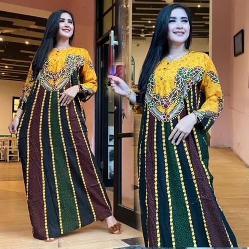 Foto Produk Longdress Kancing Syahrina Gamis Busui Daster Gamis Baju Tidur Murah dari Brantandari Shop