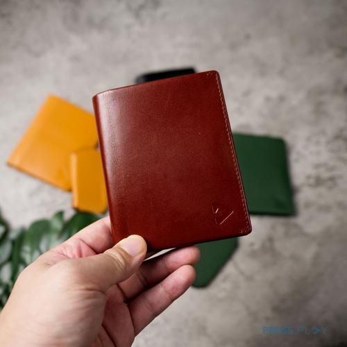 Foto Produk SLIMFOLD Slim Vegetable Tanned Leather Wallet by Press Play - Cognac Brown dari Press Play