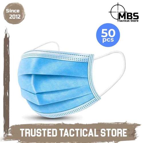 Foto Produk Masker 3Ply Disposable Mask Earloop Masker Non Medis Masker 3 Lapis dari MBS Tactical Store