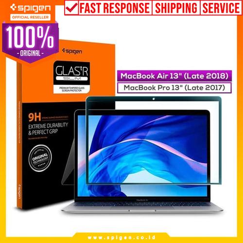 Foto Produk Tempered Glass MacBook Air/ Pro 13" Spigen Glas tR SLIM HD Anti Gores dari Spigen Official