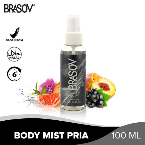 Foto Produk BRASOV Body Mist XX-CT-671399 Sport Black Parfum Spray Netto 100 ML dari Good Spot