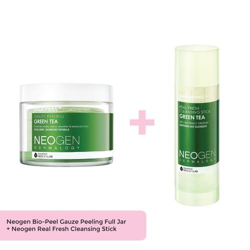 Foto Produk BUNDLE PEELING PAD GREEN TEA + CLEANSING GREEN TEA STICK dari Neogen Dermalogy