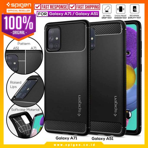 Foto Produk Case Samsung Galaxy A51 / A71 Spigen Carbon Fiber Rugged Armor Casing - A51 dari Spigen Official