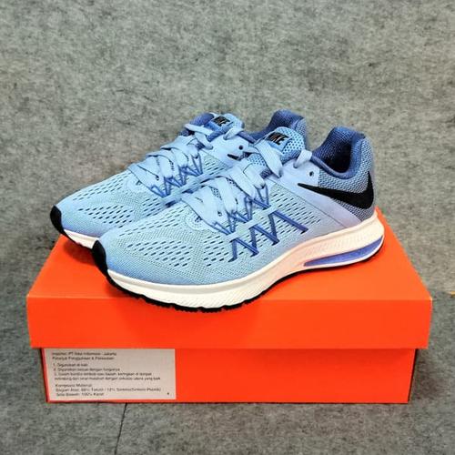 nike zoom winflo 3 blue running shoes