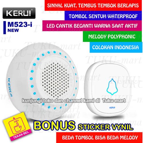 Foto Produk BEL RUMAH WIRELESS / DOOR BELL KERUI ( Water Proof, smart system ) dari Tuku-Mart