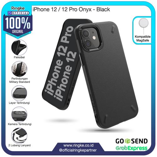 Foto Produk Ringke iPhone 12 / 12 Pro Onyx Softcase Armor Anti Crack Hybrid Slim - Black dari Official Ringke Partner