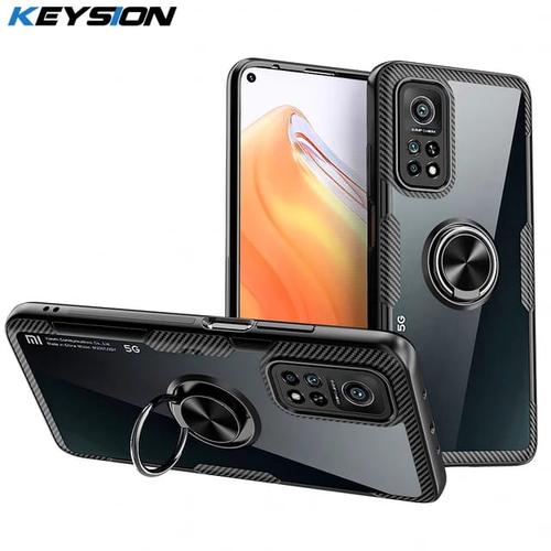 Foto Produk XIAOMI MI 10T / MI 10T PRO SOFT CASE CLEAR RING HOLDER VERUS SERIES - Hitam dari Urban Story