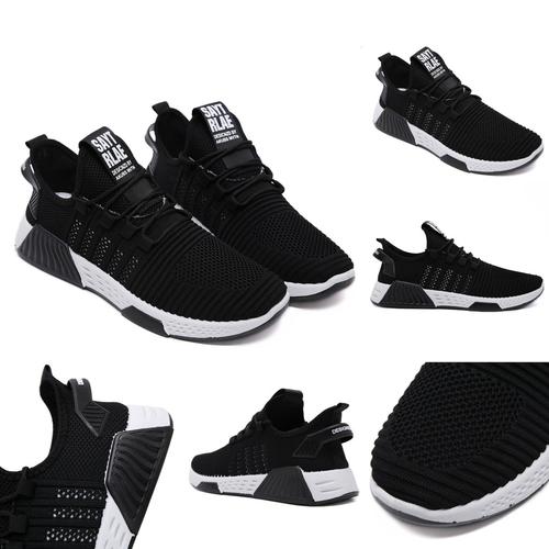 Foto Produk PVN Sepatu Sneakers Hitam Pria Sport Shoes Black 449 - black white A, 40 dari PVN Official Store