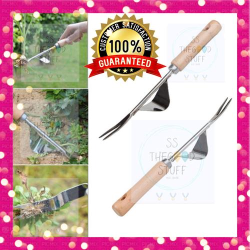 Foto Produk Alat Pencabut Rumput Liar Manual Garpu Weeder Stainless Multifungsi dari SS TheGoodStuff