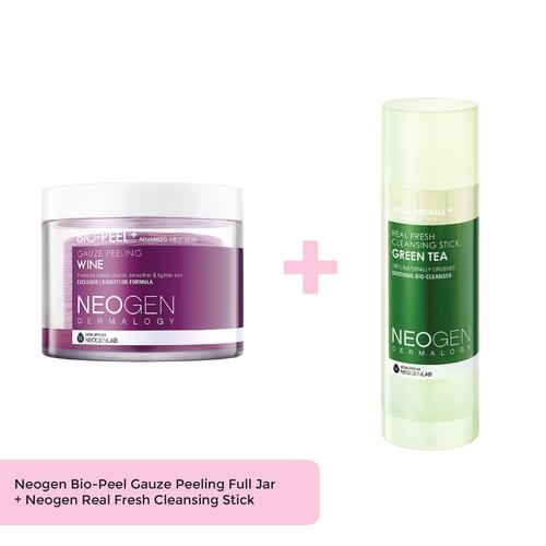 Foto Produk Neogen Dermalogy BUNDLE PEELING PAD WINE+ CLEANSING GREEN TEA STICK dari Neogen Dermalogy