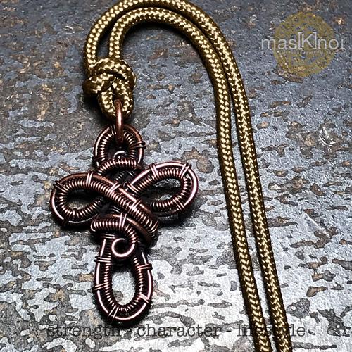 Gambar Celtic Cross Pendant / Bandul Kalung Salib Celtic / Wire Cross - Oxidized Copper dari masKnot Jakarta Timur Tokopedia
