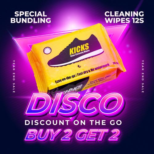 Foto Produk Kicks Shoe Cleaning Wipes - 30 Sheets - 2 Pcs dari KICKS Official