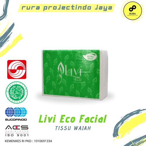Foto Produk Tisu Facial / Tissu / Tissue LIVI ECO FACIAL REFILL 600's dari Licht Project