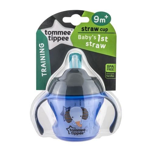 Foto Produk Tommee Tippee Baby 1st Straw Cup gelas minum bayi training 9M+ 150ml - Pink dari Tokokecil