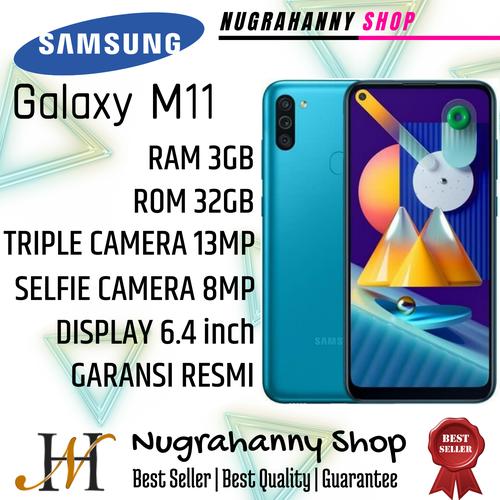 Samsung Galaxy M11 RAM 3GB/32GB Garansi Resmi Biru Muda di Nugrahanny  Shop Tokopedia
