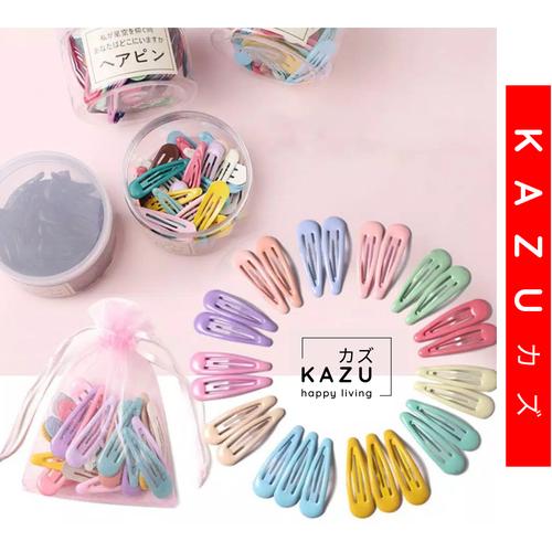 Foto Produk KAZU KHA109 10pcs Jepit Rambut Anak Warna Warni Permen Dengan Kantong - Soft Random dari kazuindonesia