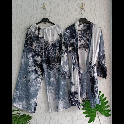 one set tie dye cardigan