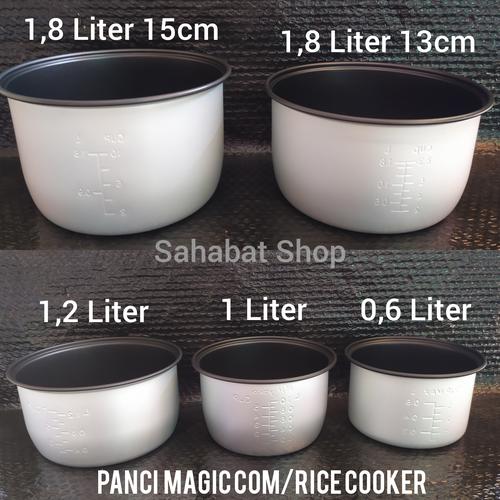 Foto Produk PANCI RICE COOKER MAGIC COM TEPLON MIYAKO COSMOS 0,6 1,2 1,8 LITER - 1,8L rendah13cm dari Sahabat ShopTP
