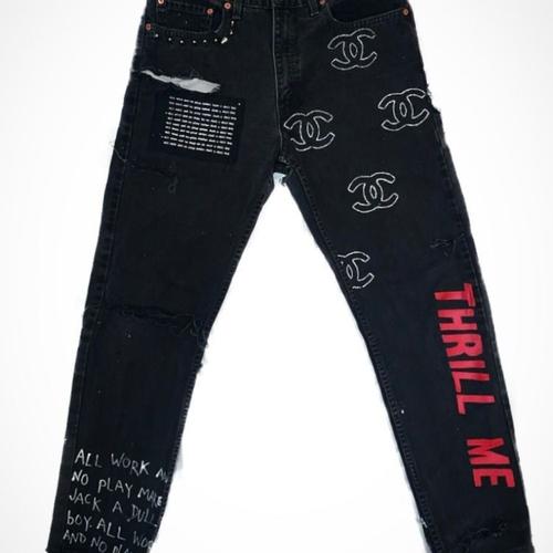 customised jeans
