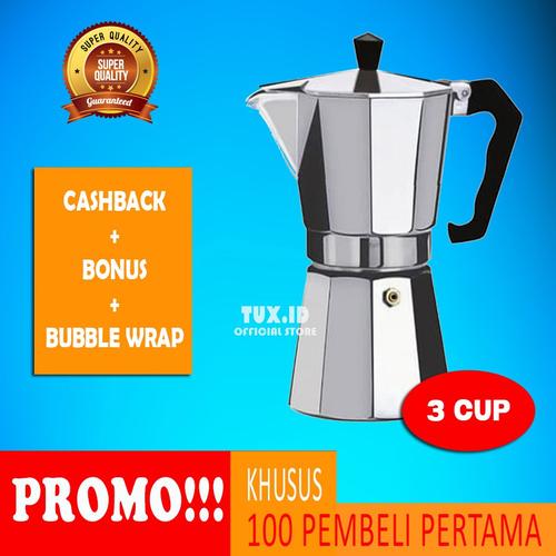 Jual Moka Pot 3 Cup 150ml Alat Kopi 
