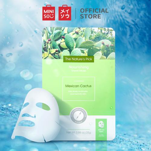 Foto Produk MINISO Masker Wajah Hydrating Sheet Mask Moisturizing Nature's Pick - Kaktus dari Miniso Indonesia