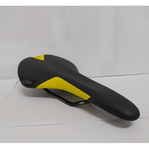 Saddle Sepeda KTM Black Yellow Alloy 