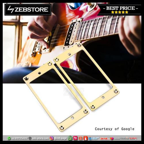 Gambar Mounting Frame Pickup Humbucker Metal Gold dari Zeb Hobbies Store Kota Bandung Tokopedia