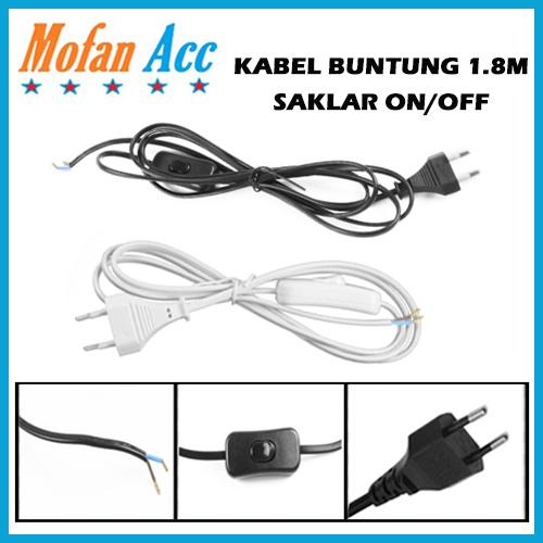 Foto Produk Kabel Saklar ON OFF Sambungan Colokan Buntung 1.8M With Tombol Switch dari mofan accesories