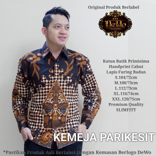 Foto Produk kemeja pria slimfit batik praba premium dari Jivan Batik