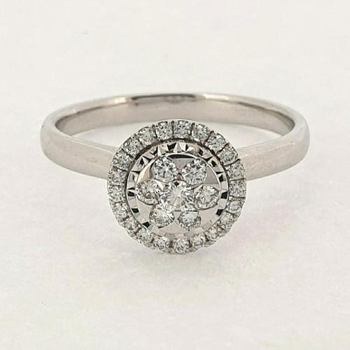 Foto Produk Cincin Emas Berlian Lady Diamond Ring - BLR 4030W dari Goldmart Official Shop