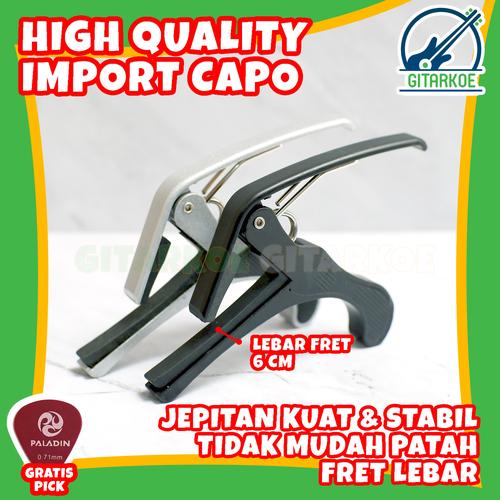 Foto Produk Gitar Capo / Kapo Besi Premum Quality - Penjepit Gitar - Paladin CP-01 - Silver dari gitarkoe