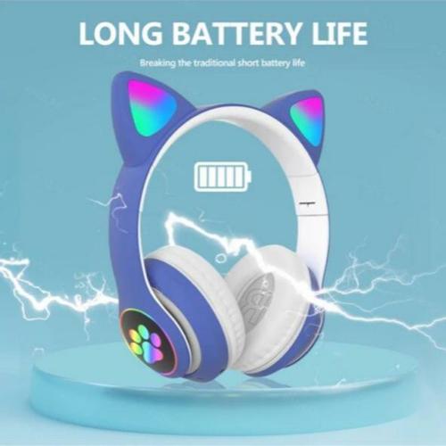 Jual Headphone Bluetooth LED Cat Ear 