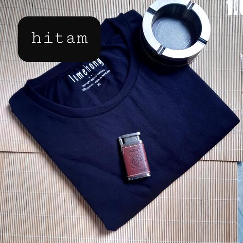 Foto Produk lumehong big size xxl basic mens tshirt round neck - Hitam dari Kerry Onlineshop
