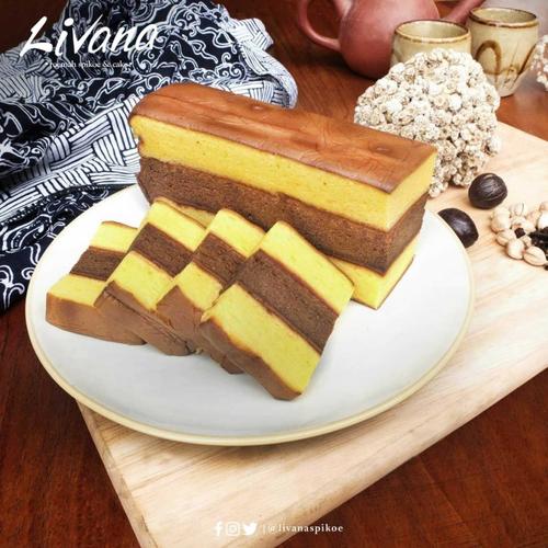 Gambar Livana Spikoe Aseli Original Surabaya - BROWNIES PANDAN dari Kangen Rasa Oleh Oleh Jakarta Barat Tokopedia