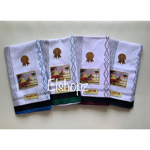 Foto Produk Sarung Samarinda Raja Berkuda Harum Putih type Saphire - Warna Acak dari Elshopz