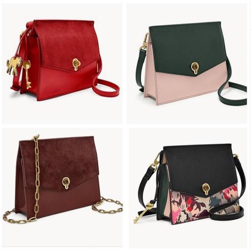 Fossil Stevie Crossbody - brick red 