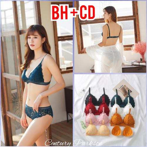 Foto Produk Set Bra + Celana Dalam Wanita Bralette Wanita Kancut Wanita Bh JY8838# - White dari Century Parkson