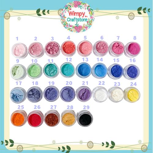 Foto Produk Mica Powder Metallic Powder Pewarna Sabun Makeup Resin Pearl Ex - No.1 dari Wimpy Clay