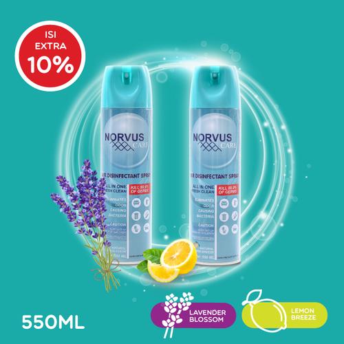 Foto Produk NORVUS Air Disinfectant Spray Aerosol 550ml - PROMO Bundling 2 LA&LE dari Norvus Indonesia