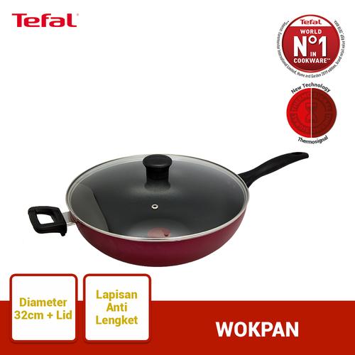 Foto Produk Tefal Light & Clean Wokpan 32cm+ lid - Panci Wajan Penggorengan dari TefalKrups Official