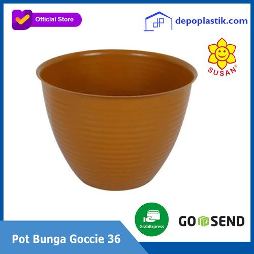 Gambar Pot Bunga Goccie 36 / Pot Bunga Plastik 36 cm - SUSAN dari Depo Plastik Indonesia Kota Surabaya Tokopedia